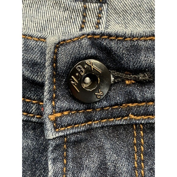 MBX Denim Jeans Men's Size 36X30 Slim Stretch Blue Distressed Dadcore Well Loved - Picture 13 of 16